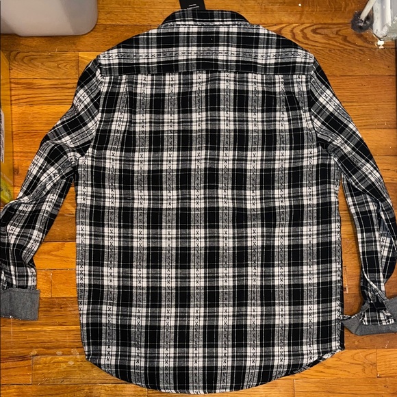 Frye Monochrome Plaid Men's Shirt - Picture 8 of 8